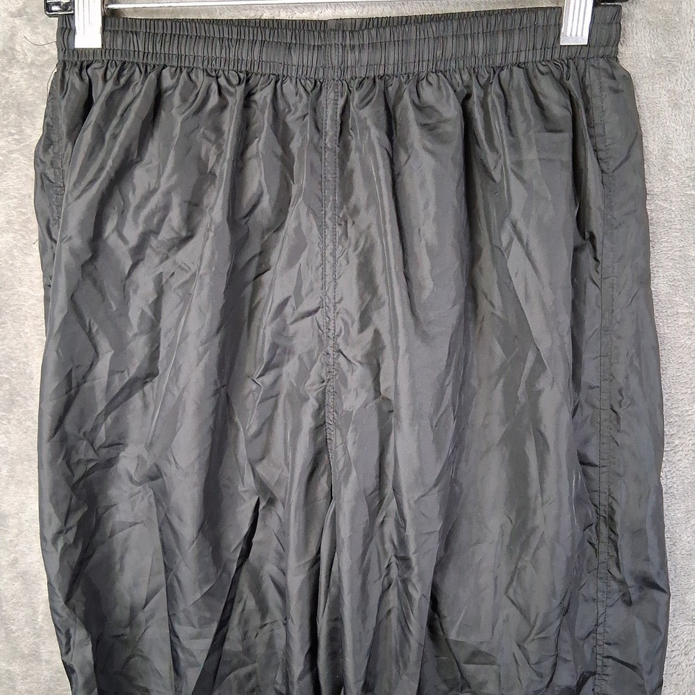 VTG L.L. Bean Women's Medium Windbreaker Pants Track Style Black Made In USA 90s - Picture 2 of 8
